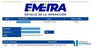 Consulta Y Pago De Multas Emetra Gu A Completa