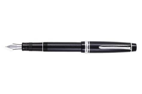 Pilot Justus Black White Gold Fountain Pen