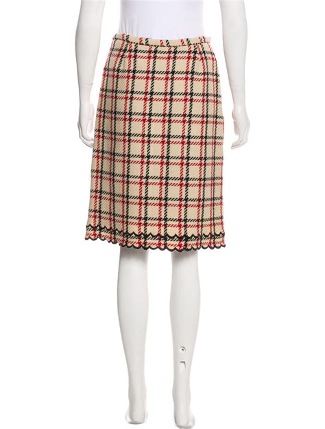 Tocca Plaid Knee Length Skirt Clothing Wt020068 The Realreal