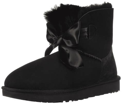 Ugg Gita Bow Mini Black Boots Womens Mycozyboots