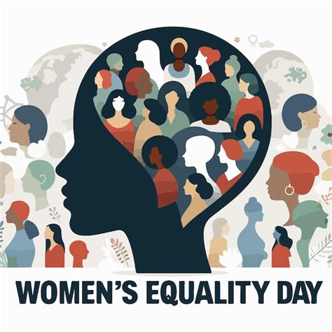 Premium Vector Womens Equality Day Flat Vector Illustration