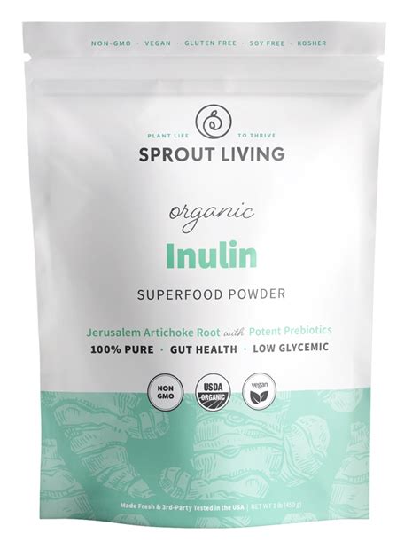 Sprout Living Organic Prebiotic Inulin Jerusalem Artichoke Root 1 Lb