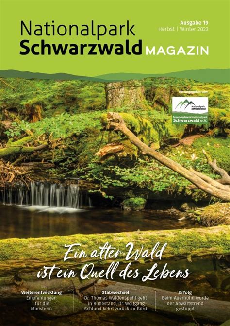 Nationalpark Magazin Freundeskreis Nationalpark Schwarzwald E V