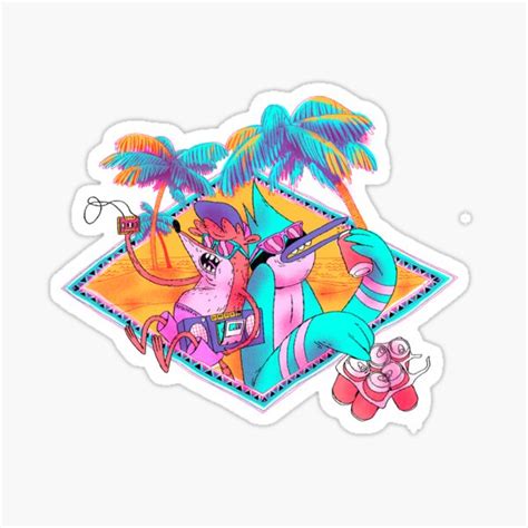 "Regular show. Summertime" Sticker for Sale by raquelrodenas | Redbubble