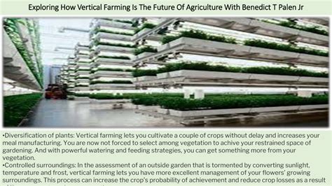 Ppt Exploring How Vertical Farming Is The Future Of Agriculture With