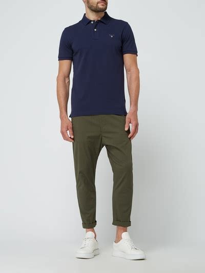 Gant Regular Fit Poloshirt Aus Piqu Marineblau Online Kaufen