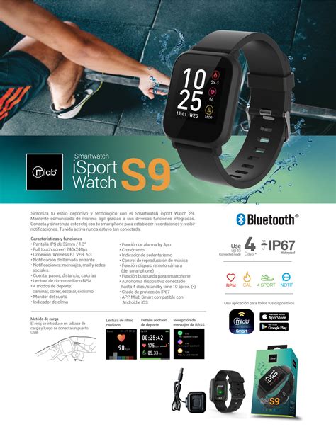 9296 Reloj Smartwatch Isport Watch S9 Microlab