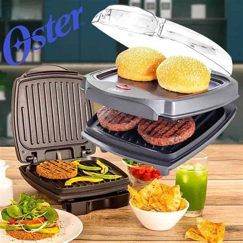 Grill Elétrico Oster Burguer 2 em 1 Estufa 110V 1200W OGRL500