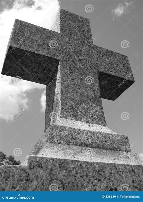 Granite Cross Headstone Royalty Free Stock Images Image 538539