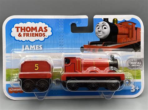 Thomas Friends Trackmaster James Red Push Along Metal Engine Ebay