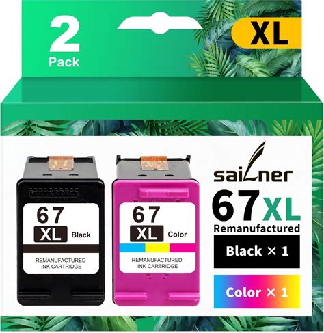 Amazon Printer Ink 67XL 67 Ink Cartridges Black Color Combo Pack