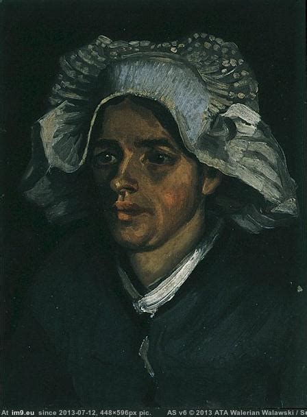 Pic White Woman Cap Head Peasant B Vincent Van Gogh