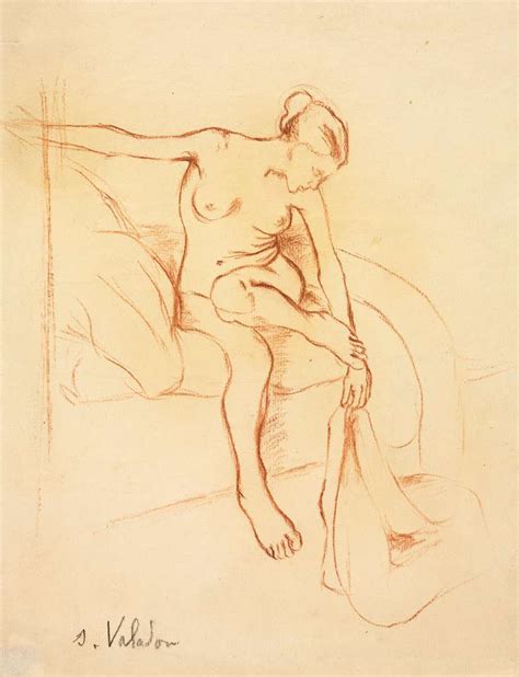 Suzanne Valadon Nude Woman Seated On A Bed Cleveland