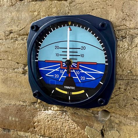 Aviation Clock Artificial Horizon Instrument Style Small