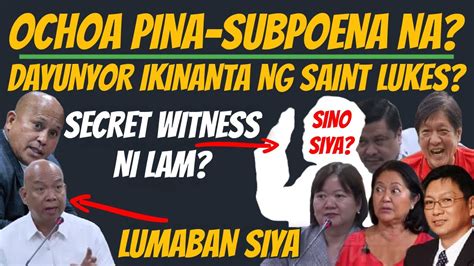 SECRET WITNESS NI LAM NILABANAN NI MORALES SAINT LUKES KUMANTA OCHOA