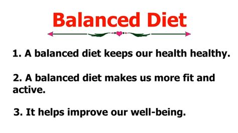 10 Lines Essay On Balanced Diet Essay On Balanced Diet In English A