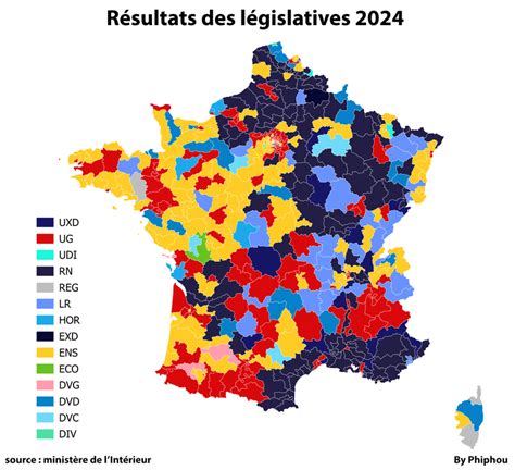 Carte Des Résultats Des Législatives 2024 1er Et Second Tour Combinés