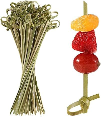 Pcs Cocktail Picks Cm Toothpicks For Appetizers Natural Bamboo