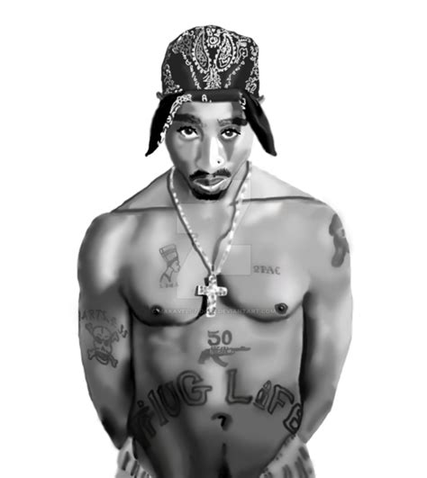 Tupac Drawing Black And White