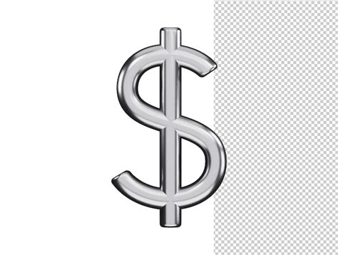 Icono De Signo De Dólar De Plata Ilustración De Vector De