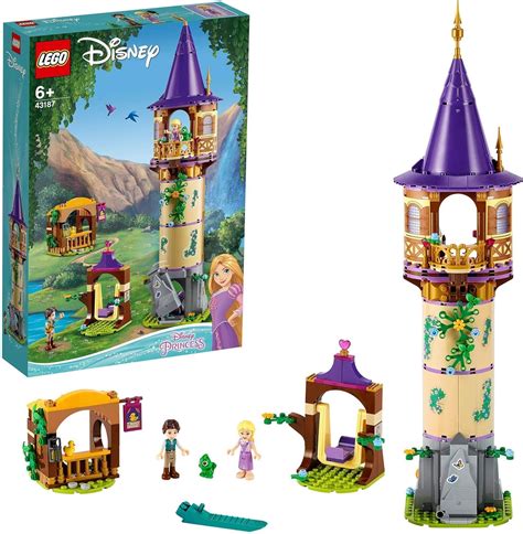 LEGO 43187 Disney Princess Rapunzels Tower Castle Playset With 2 Mini