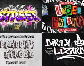 Graffiti Font Bundle Graffiti Font Graffiti Designs Pod Designs