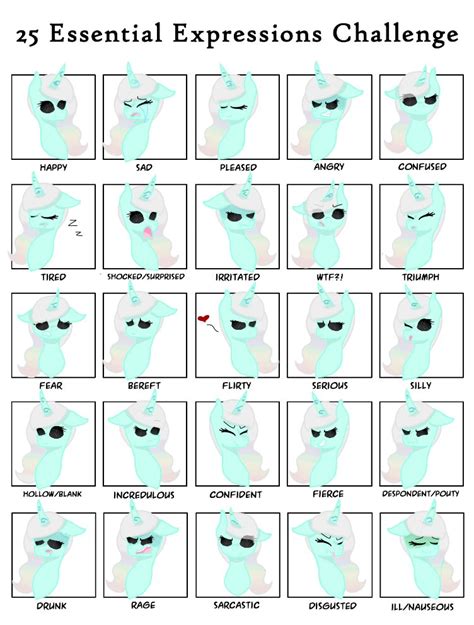 25 Essential Expressions Challenge 4 By Schluffymuffin On Deviantart