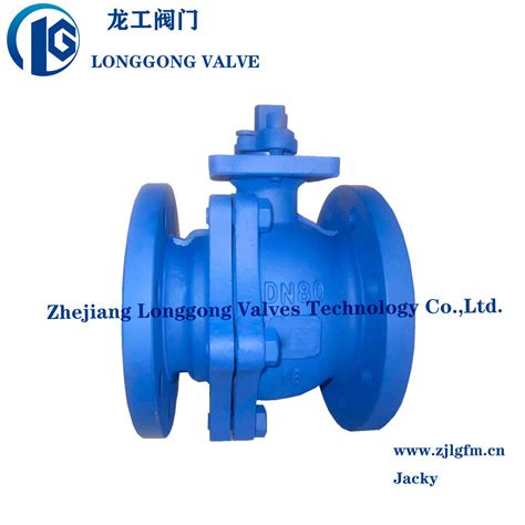 Cast Iron Fire Safety ANSI Class 150 Split Body Full Bore Flanged Ball