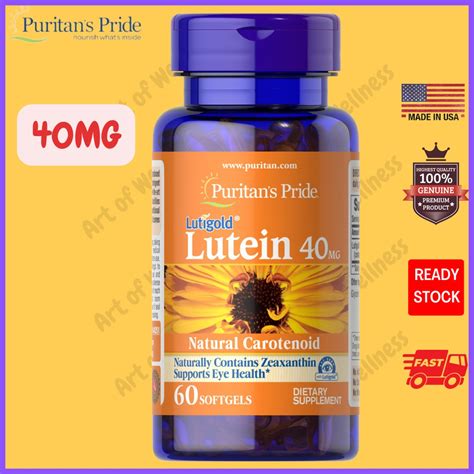 Puritan S Pride Lutein Mg With Zeaxanthin Softgels Eye Health