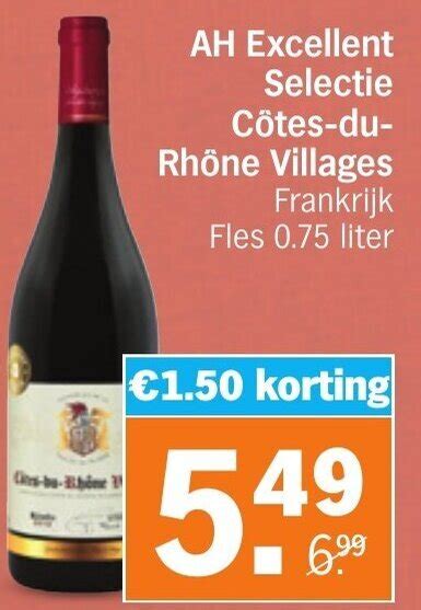 Ah Excellent Selectie C Tes Du Rh Ne Villages Fles Liter