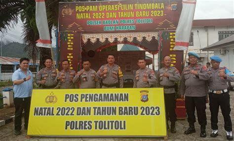 Jelang Nataru Polres Tolitoli Mulai Dirikan Pos Pengamanan