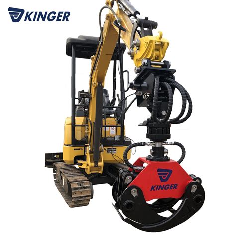 Kinger Forestry Machuine Small Log Grapple Timber Grab With Rotator