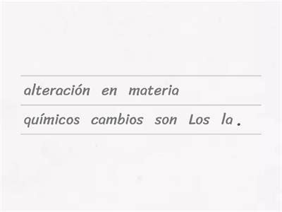 Cambios fisicos y quimicos de la materia Recursos didácticos