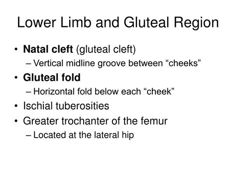 Right Gluteal Cleft