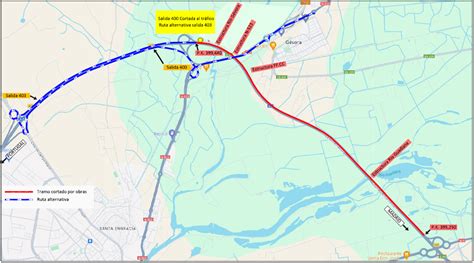 Afectación al tráfico en la autovía A 5 por obras de rehabilitación del