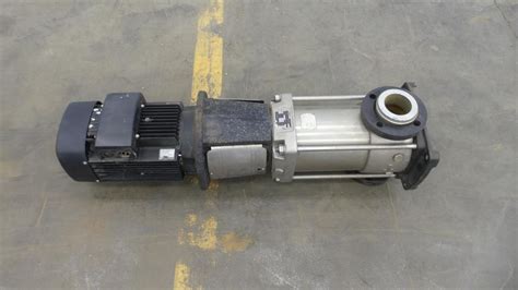 Used Grundfos Cr Pump W Hp Motor Stainless Steel