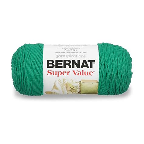 Bernat Premium Worsted Weight Acrylic Yarn Kelly Green Colour