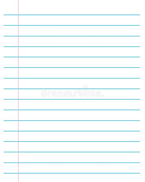 Ruled paper / Lined page. Blue lined paper with white background. Note ...