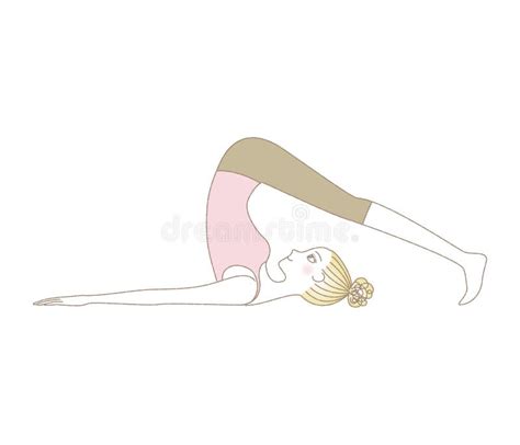 Actitud De La Yoga Mujer En Actitud De La Paleta Stock De Ilustraci N