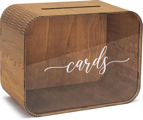 Amazon Wooden Wedding Card Box With Slot Acrylic Wedding