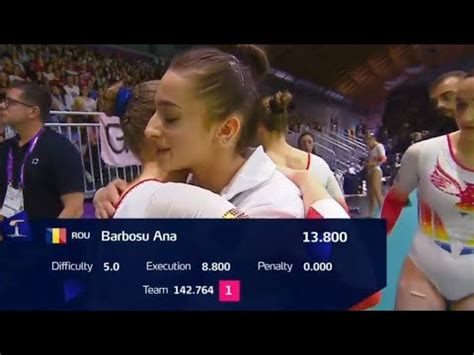 Ana Barbosu Vt Tf European Championships Youtube