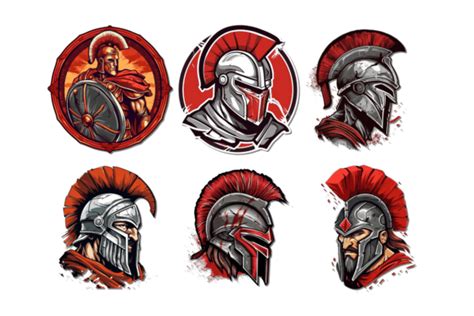 Spartan Helmet with Red Plume Graphic by 0aginanjar0 · Creative Fabrica