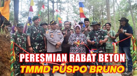 PENUTUPAN TMMD DAN PERESMIAN RABAT BETON TMMD BRUNO KODIM PURWOREJO