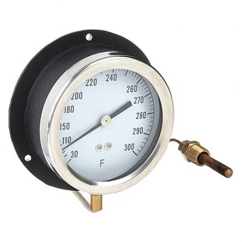 30° To 300°f 4 5 In Dial Dia Analog Panel Mount Thermometer 12u662 12u662 Grainger