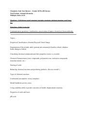 Chemistry Unit Test Review Properties Reactions And Periodic