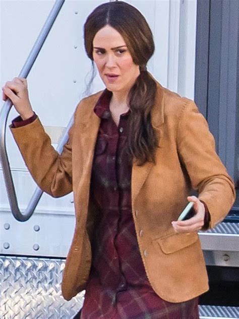 Sarah Paulson Bird Box Jessica Blazer Coat