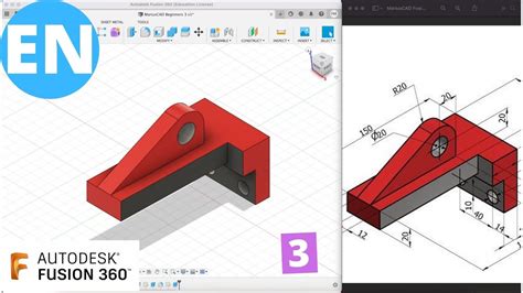 Fusion 360 Tutorial For Beginners Exercise 3 Youtube