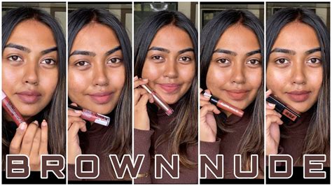 Starting Top Brown Nude Lipstick Swatches On Bare Skin Nc