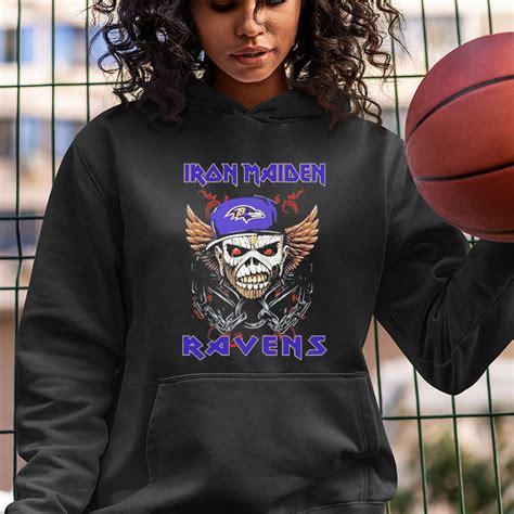 Iron Maiden Skull Baltimore Ravens Shirt Kutee Boutique