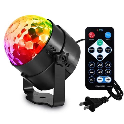 Led Crystal Magic Ball W Mini Rgb Stage Lighting Effect Lamp Bulb